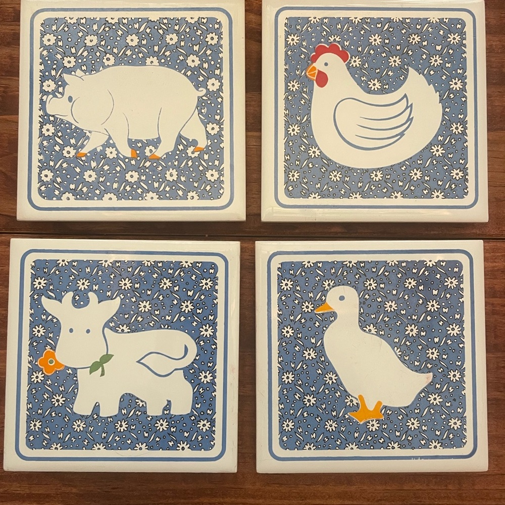 Cottage Core Vintage Trivets Coasters